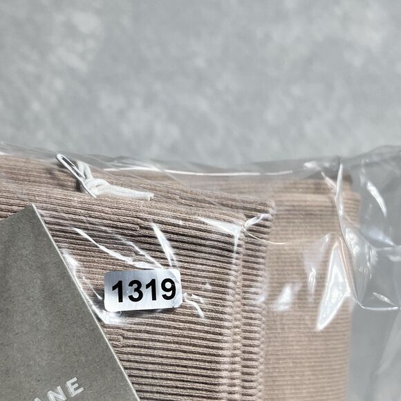 Everlane Leggings Womens Size M/L Tan The Seamless Ribbed High Rise Cotton Blend - Picture 11 of 11